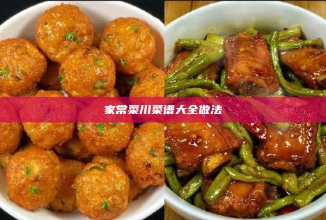 家常菜川菜谱大全做法